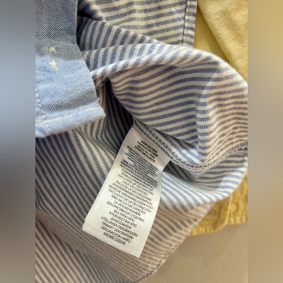 Polo by Ralph Lauren Striped Cotton Oxford Fun Shirt Boys Pastel Colour Size 5 - Picture 10 of 10